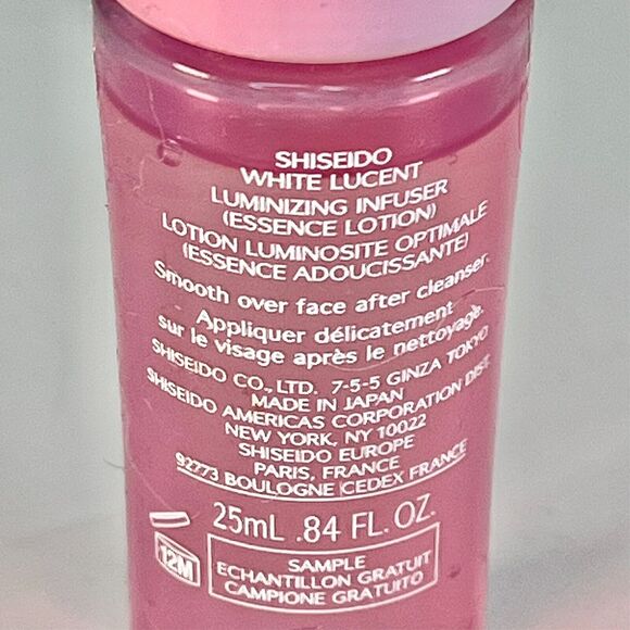 Shiseido White Lucent Essence Luminizing Infuser Lotion Travel .84fl oz 25ml New - Picture 4 of 4